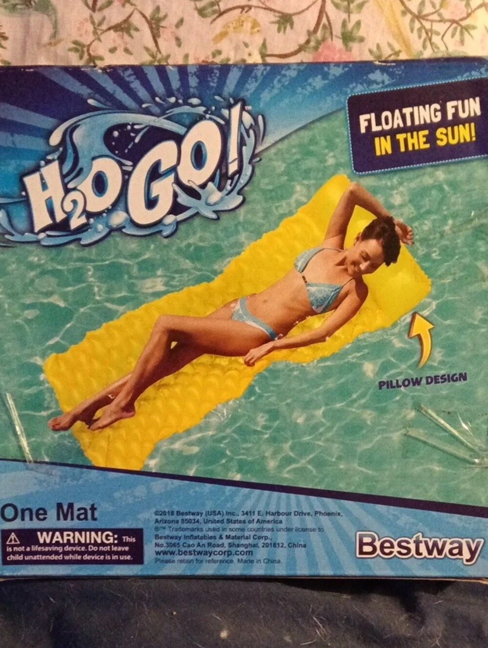 H2o GO Float 'N Roll Air Mat - Pool Lounger